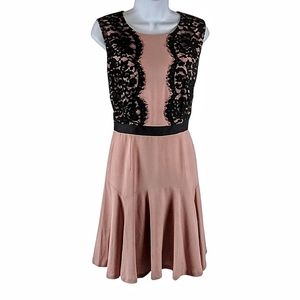 Metaphor shell pink and black dress